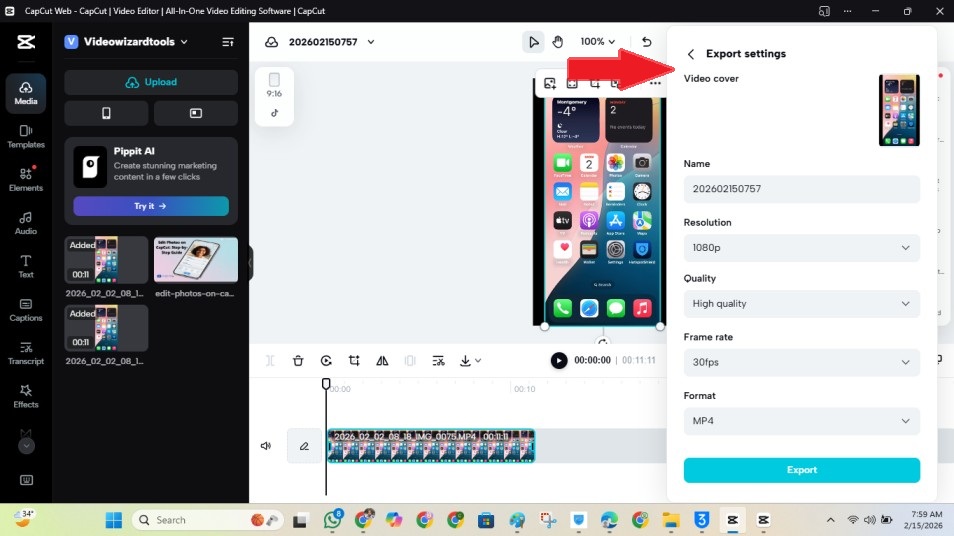 Best CapCut export settings
