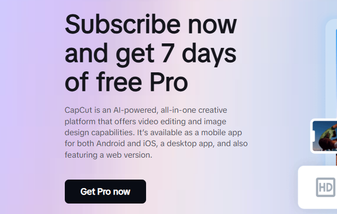 How to subscribe to CapCut Pro