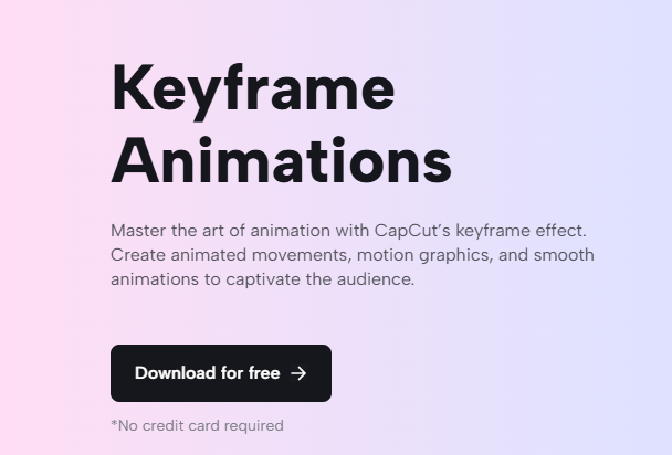 keyframes in capcut