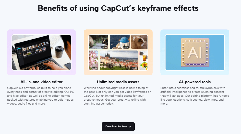 benefits of keyframe