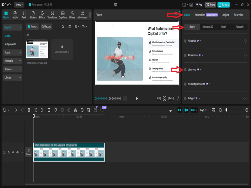 lip sync button image