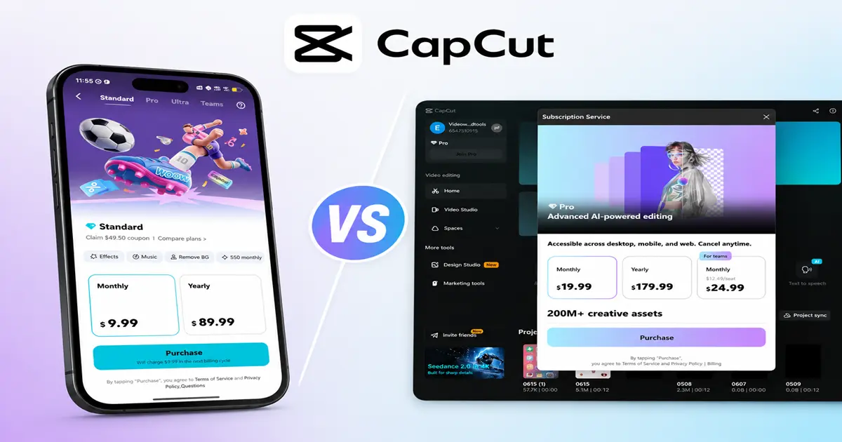 CapCut Mobile vs Desktop Plans