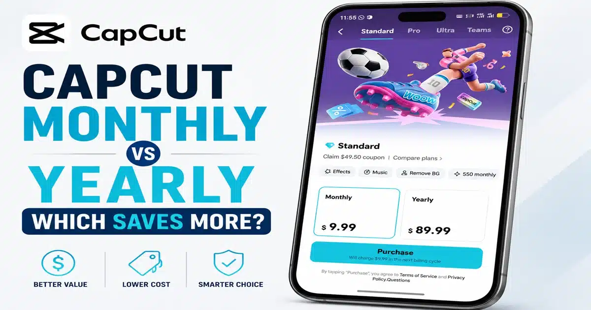 CapCut Monthly vs Yearly