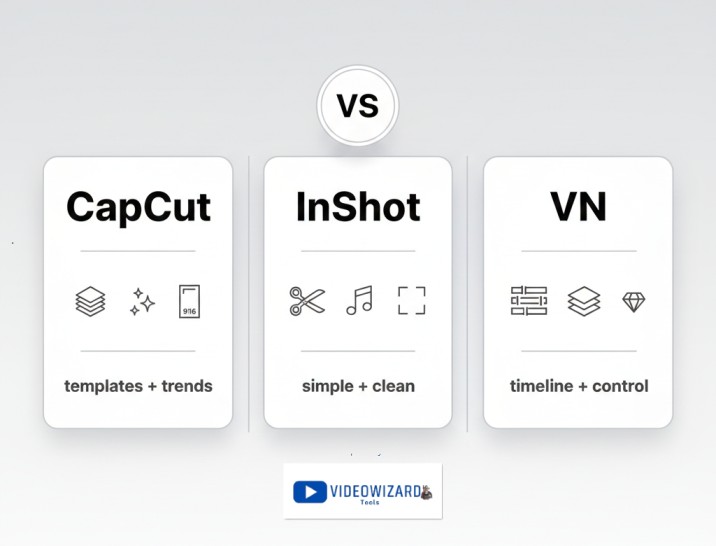 CapCut vs InShot vs VN