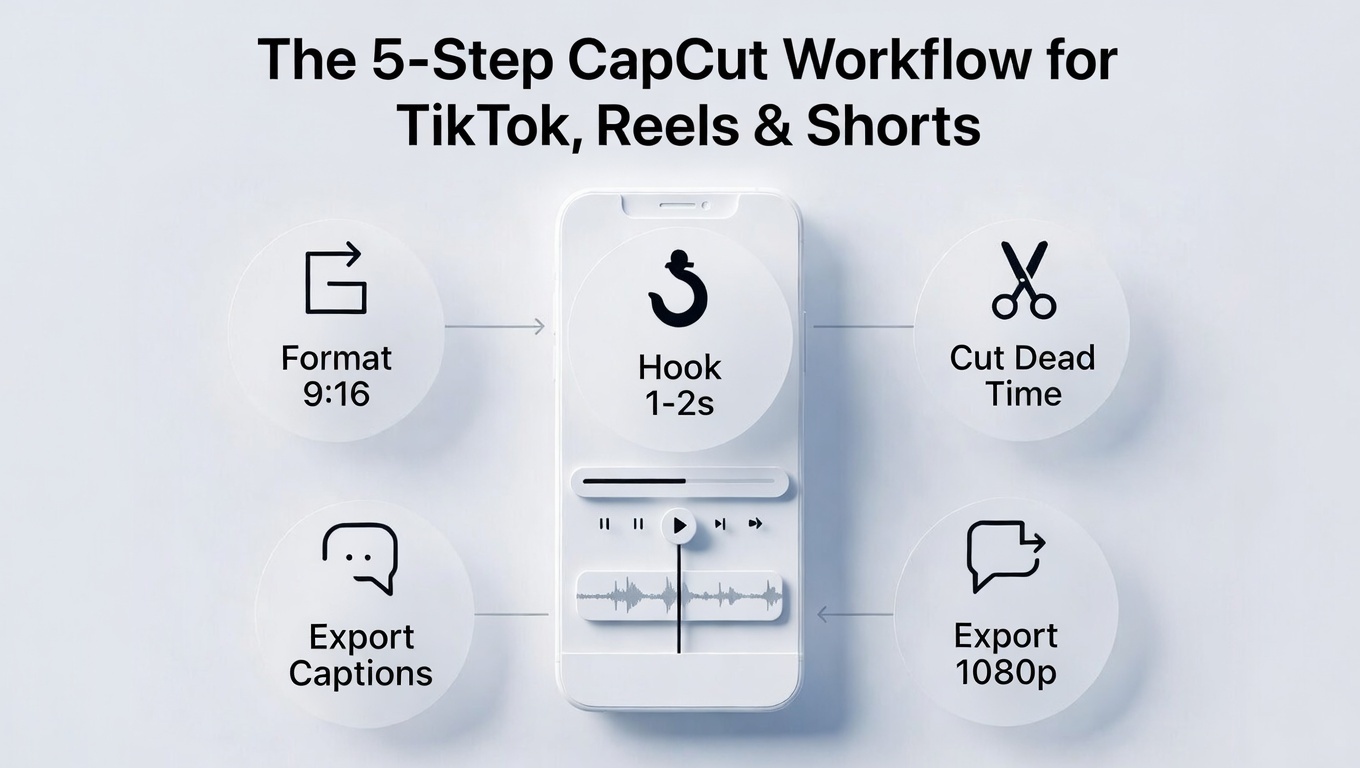 The 5-Step CapCut Workflow for TikTok, Reels & Shorts