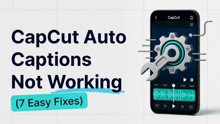 CapCut Auto Captions Not Working