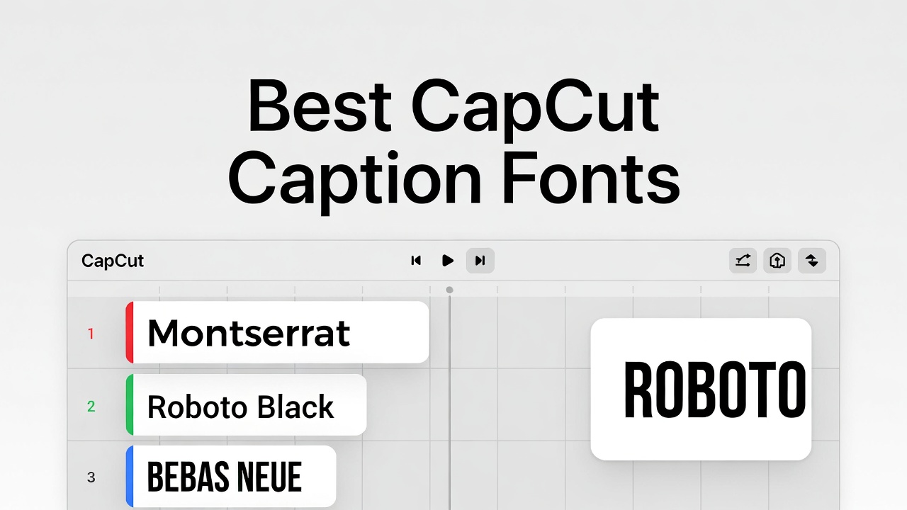 CapCut Caption Fonts