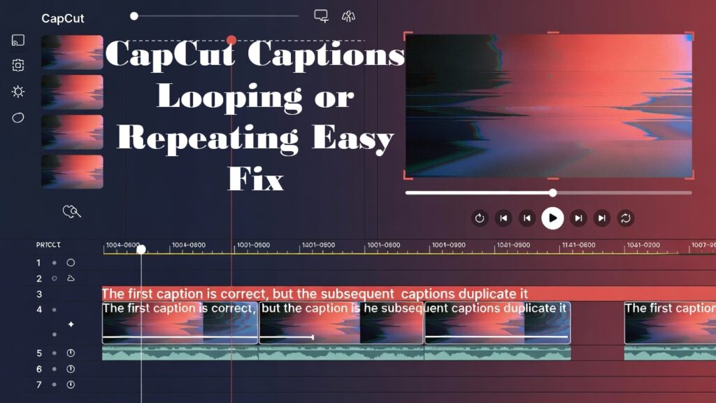CapCut Captions Looping or Repeating? Easy Fixes