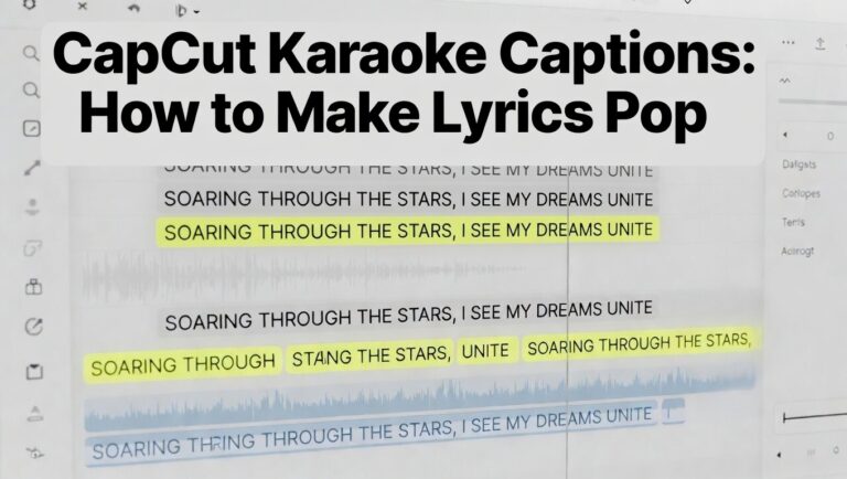 CapCut Karaoke Captions How to Make Lyrics Pop