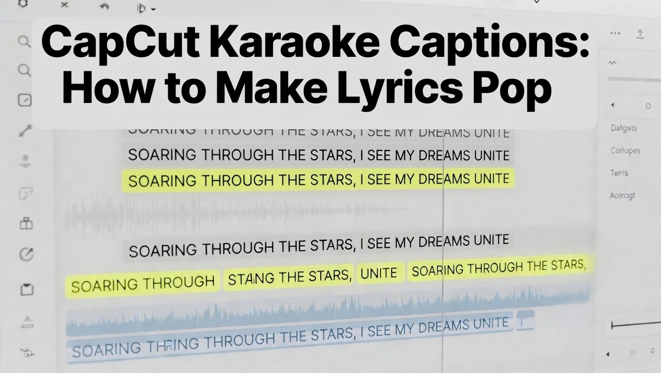 CapCut Karaoke Captions How to Make Lyrics Pop
