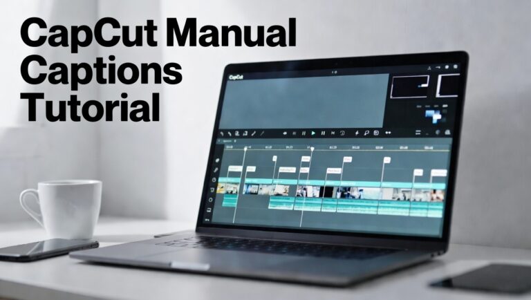 CapCut Manual Captions Tutorial
