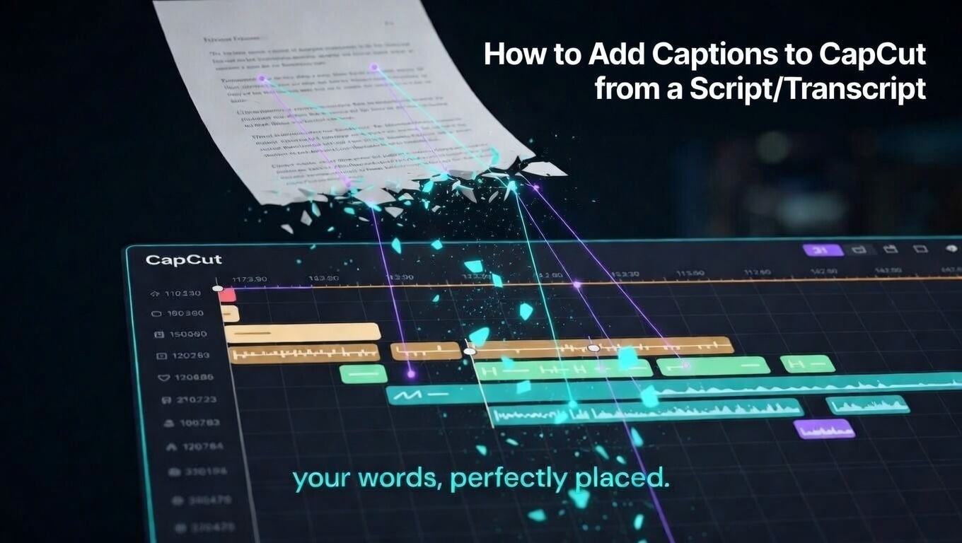 How to Add Captions to CapCut from a Script
