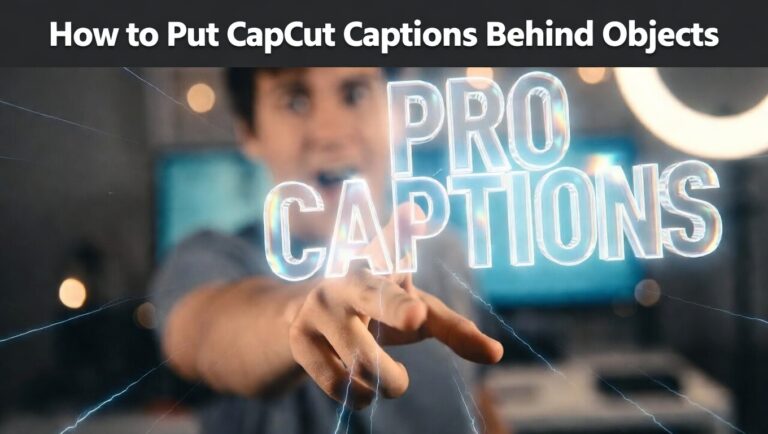 How to Put CapCut Captions Behind Objects (Step-by-Step)