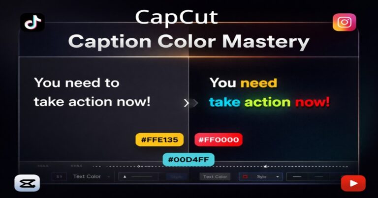 How to Change Caption Colors in CapCut (Beginner to Pro Guide)