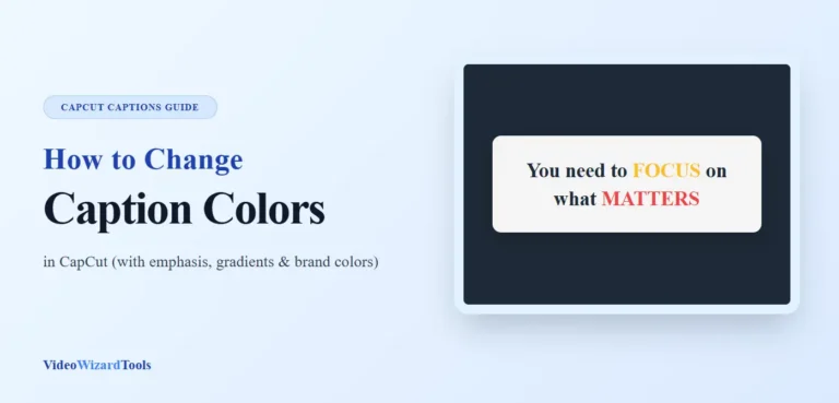 How to Change Caption Colors Featured Image