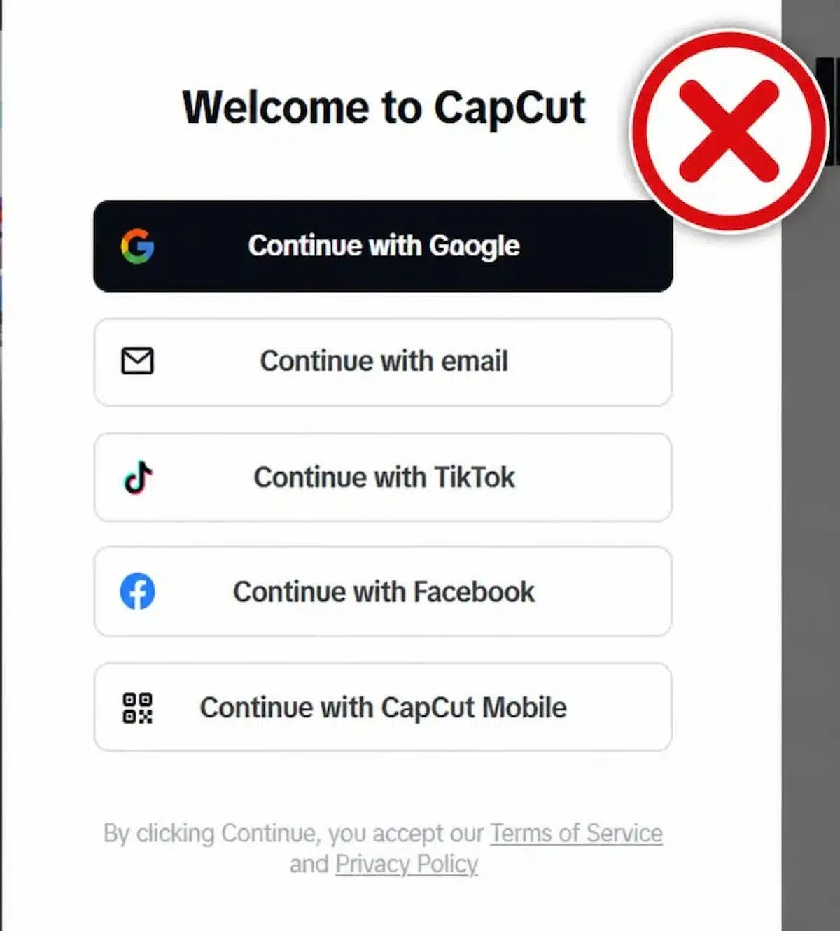 Can’t Sign In to CapCut