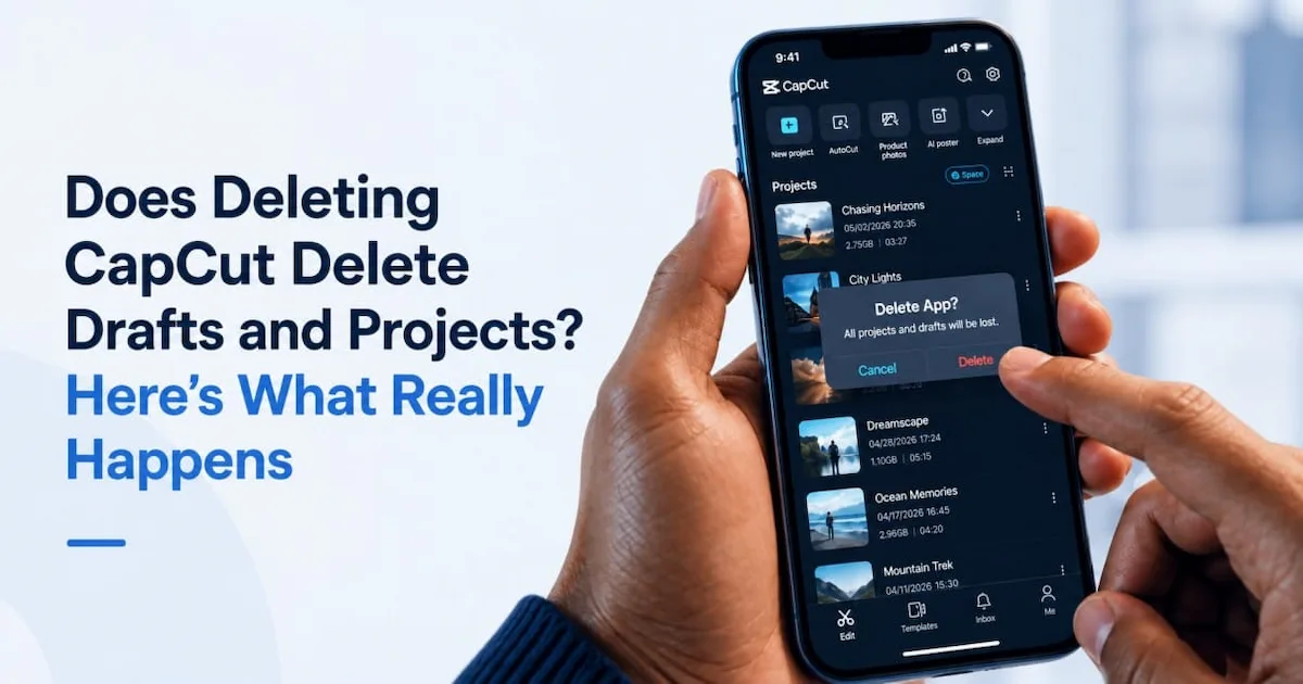 Does Deleting CapCut Delete Drafts and Projects