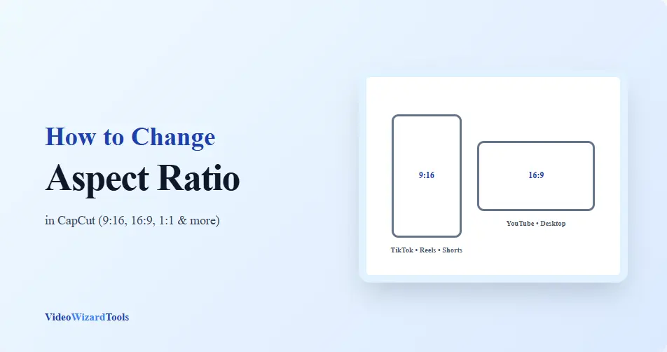 How to Change Aspect Ratio in CapCut