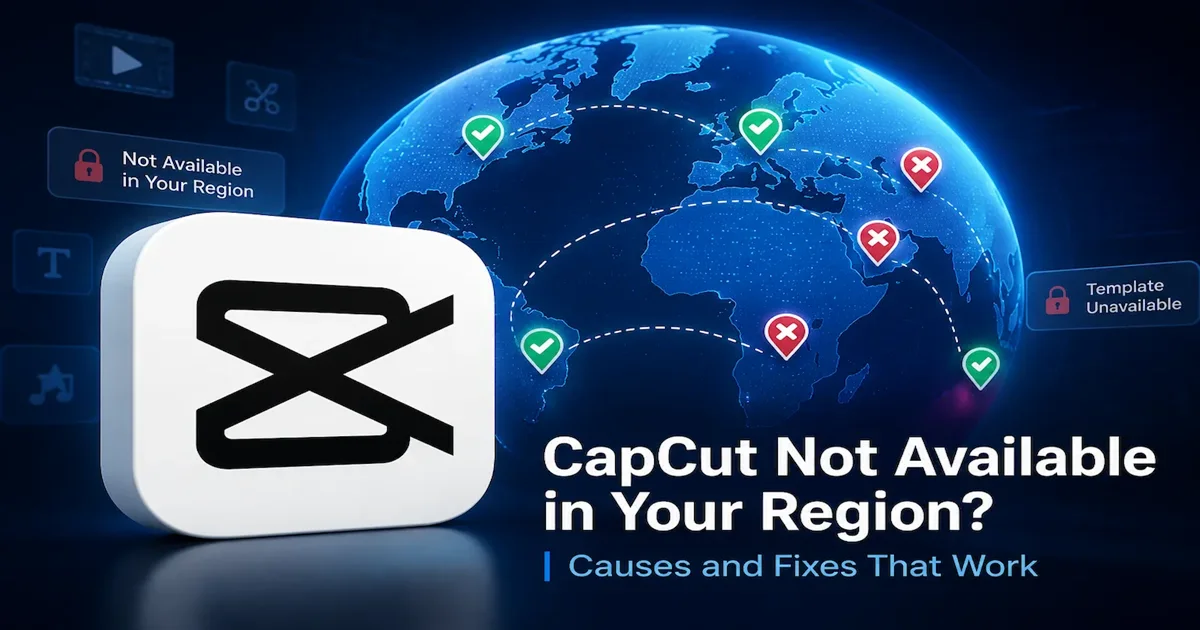 CapCut Not Available in Your Region Img