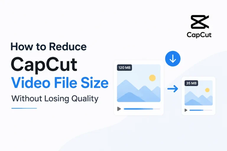 How to reduce CapCut video file size without losing quality